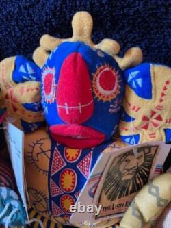 8 peluches/sacs de haricots Disney Le Roi Lion Bundle de comédie musicale Broadway