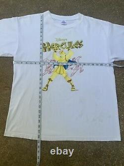 90 Vintage Hercules Disneys Film Promo T-shirt XL Roi Lion Rap T Aladdin