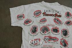 90 Vtg Disney Le Roi Lion Film Deli Timon Point Unique T-shirt XL