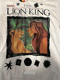 90s Le Lion King Disney Film Promo T-shirt. Vintage Nouvelle Marque Rare Taille XL
