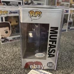 Aaron Pierre a signé un Funko Pop Mufasa du Roi Lion avec certificat d'authenticité