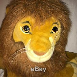 Adult Simba Le Roi Lion En Peluche Douglas Co. Disney 40 Grande Taille Rare 90 De Vintage