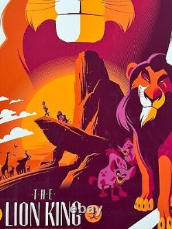 Affiche Tom Whalen Disney Mondo Le Roi Lion