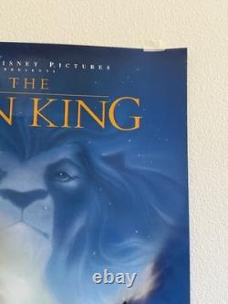 Affiche originale du film Disney Le Roi Lion signée par le casting et l'équipe avec COA SWAU