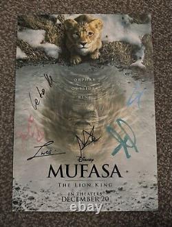 Affiche signée de Mufasa - Le Roi Lion