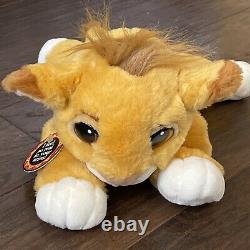 Authentic Mattel Disney Vintage 1993 Le Roi Lion Floppy Simba Jouet En Peluche Tags