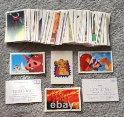 Autocollants Panini Le Roi Lion 1994 série complète