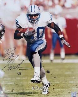 Barry Sanders Le Roi Lion MAGNIFIQUE 16x20 Detroit Lions Certifié PSA