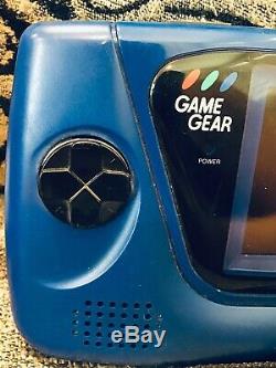 Bleu Sega Game Gear Console Portable Vtg Cartouche De Jeu Sonic Disney Le Roi Lion