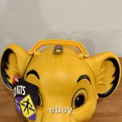 Boîte à lunch tête de Simba Disney Le Roi Lion avec boîte de jus et étiquettes par Aladdin
