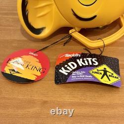 Boîte à lunch tête de Simba Disney Le Roi Lion avec boîte de jus et étiquettes par Aladdin