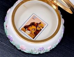 Boîte à trésors Lenox Disney Le Roi Lion Mufasa & Simba Timbre officiel USPS