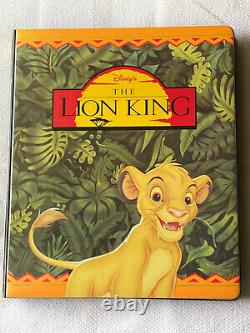 Boîte céleste de cartes à échanger de la série 1 et 2 du Roi Lion de Disney avec reliure + TOUS les inserts