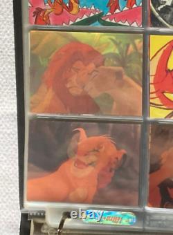 Boîte céleste de cartes à échanger de la série 1 et 2 du Roi Lion de Disney avec reliure + TOUS les inserts