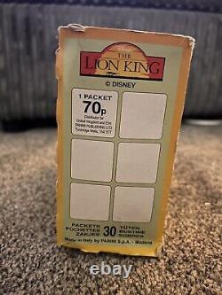 Boîte de cartes à échanger Le Roi Lion, 30 paquets de feuilles d'aluminium Panini Disney 1995