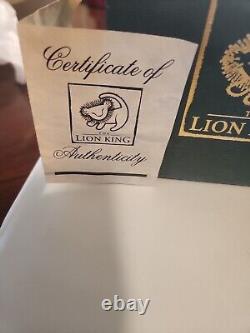 Bol Disney Lenox Le Roi Lion Édition Limitée #398/5000 Avec Boîte Et Certificat D'Authenticité