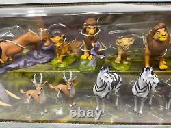 Boutique Disney Lion King Mega Ensemble de figurines de luxe de 18 pièces Tout neuf