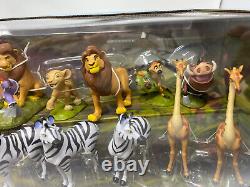 Boutique Disney Lion King Mega Ensemble de figurines de luxe de 18 pièces Tout neuf