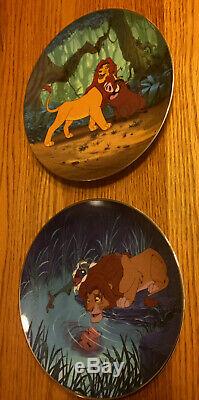 Bradford Disney Le Roi Lion Bourse Collector Plates Ensemble Complet De 12