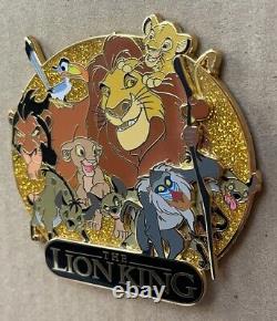 Broche de grappe de personnages du Roi Lion DEC LE250 Simba Scar Mufasa Disney Nala Rafiki