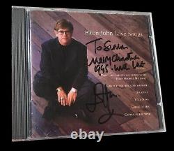 CD de chansons d'amour de Sir Elton John signé Rare Can You Feel The Love Tonight Le Roi Lion