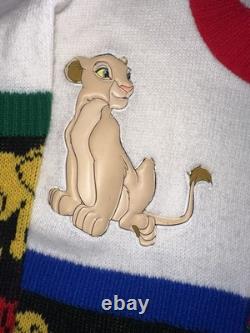 Cardigan vintage des années 90 Disney Le Roi Lion Simba, taille junior L (14)