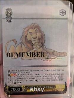 Carte de célébration Disney 100 Le Roi Lion Weiss Schwarz