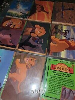 Cartes collectors du Roi Lion de Disney - Ensemble complet moins 3, et beaucoup de cartes supplémentaires