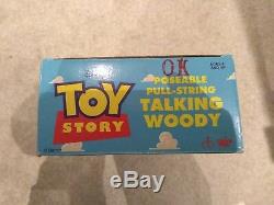 Chaîne À Tirer Woody Parlante Parlable De Disney Toy Story 1995 62810 1re Édition