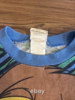 Chemise vintage des années 90 Le Roi Lion imprimé méga intégral Simba taille 3T expédition gratuite