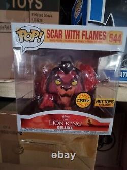 Cicatrice avec flammes Lion King Chase Simba Disney funko pop