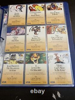 Classeur à anneaux Skybox Disney Lion King 3 avec ensemble complet de cartes séries 1 et 2