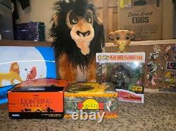 Collection Disney Le Roi Lion de Scar : image, cartes, funko x2, épingles, build-a-bear