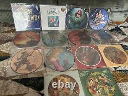 Collection de disques vinyles Disney Picture Disc 14 La Petite Sirène Cars Le Roi Lion et plus encore NOUVEAU