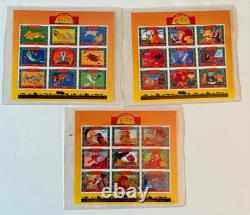 Collection de timbres Disney Le Roi Lion Ouganda lot de 3 avec certificat d’authenticité