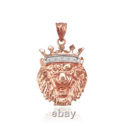 Collier-charme du Roi Lion en or rose