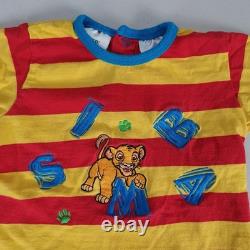 Combinaison une pièce vintage Disney Store Le Roi Lion pour bébés garçons de 12 mois Simba