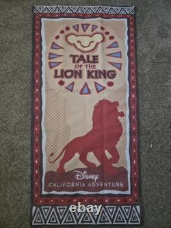 Conte de Le Roi Lion Disneyland California Adventure Bannière rare du parc