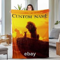 Couverture personnalisée Disney Le Roi Lion, cadeau d'anniversaire Le Roi Lion, dessin animé Le Roi Lion Couverture personnalisée Disney Le Roi Lion, cadeau d'anniversaire Le Roi Lion, dessin animé Le Roi Lion