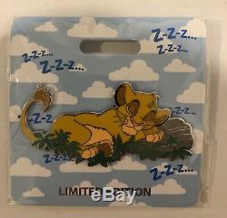D23 2019 Mog Simba Le Roi Lion Cat Nap Le300 Disney Pin Wdi Marque Nouveau