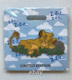 D23 2019 Mog Simba Lion King Cat Nap Le300 Disney Pin Wdi Flambant Neuf