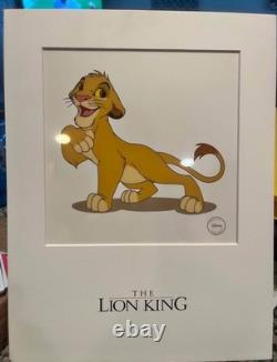 DISNEY LE ROI LION ÉDITION LIMITÉE CEL AVEC CERTIFICAT ET RARE