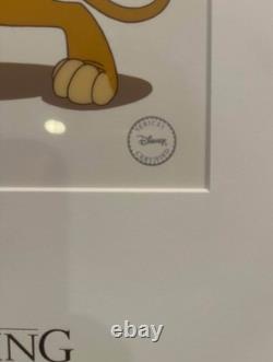 DISNEY LE ROI LION ÉDITION LIMITÉE CEL AVEC CERTIFICAT ET RARE