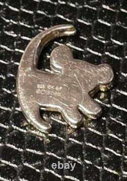 DISNEY TREASURES LE ROI LION PENDENTIF DIAMOND EN ARGENT MASSIF 925 / OR JAUNE 10K