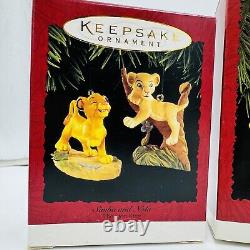 Décorations Hallmark Disney Lion King Noël Vintage Ensemble de 4 ornements accrochants de collection