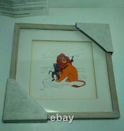 Diney Lion King Mufasa Rafiki Monkey Edition Limitée Art Framed Etching Coa