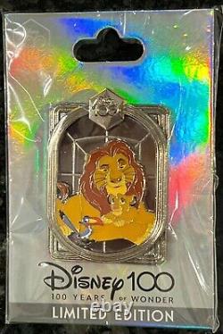 Disney 100 ans Le Roi Lion Pin LE 400 DEC Simba Mufasa Zazu Jamais ouvert