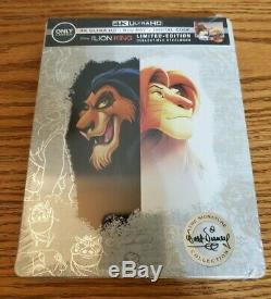 Disney 4k Ultra Hd Blu-ray Steelbook Beaucoup Aladdin, Le Roi Lion, La Petite Sirène