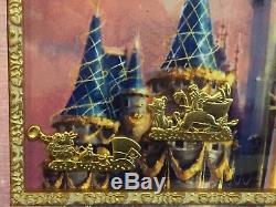 Disney 50e Château De Cendrillon Peter Pan Roi Lion Alice Framed Le 100 Pin Set