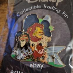 Disney Artland Jumbo Pin Le Roi Lion Cluster Simba Timon Pumba Nala Scar Mufasa PP